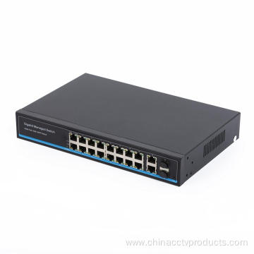 Layer 2 Managed Full Gigibit 1000mbps Poe Switch